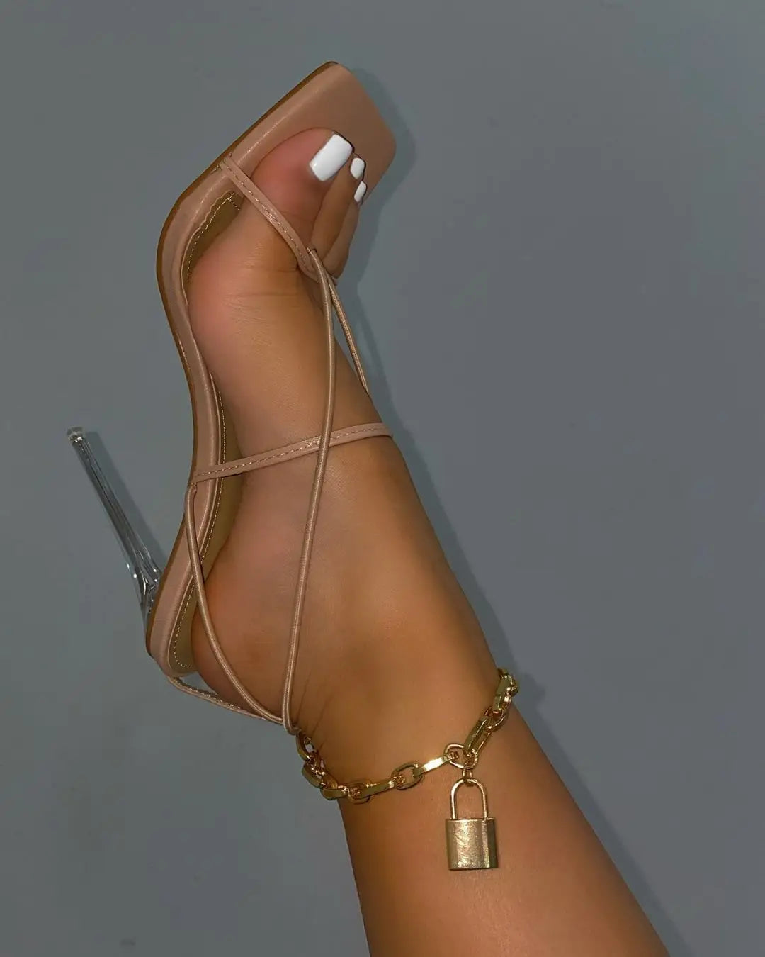 Square Toe Stiletto Sandals