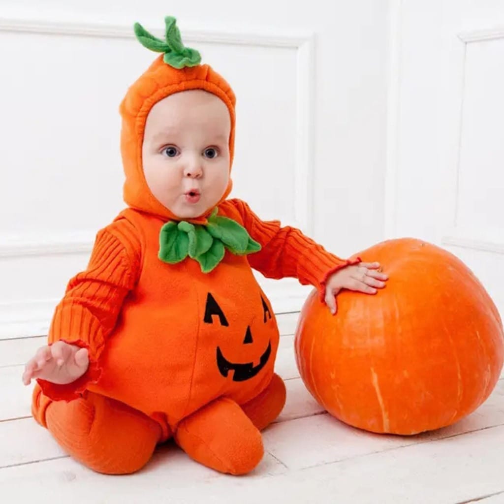 Pumpkin Cosplay Baby Jumpsuit