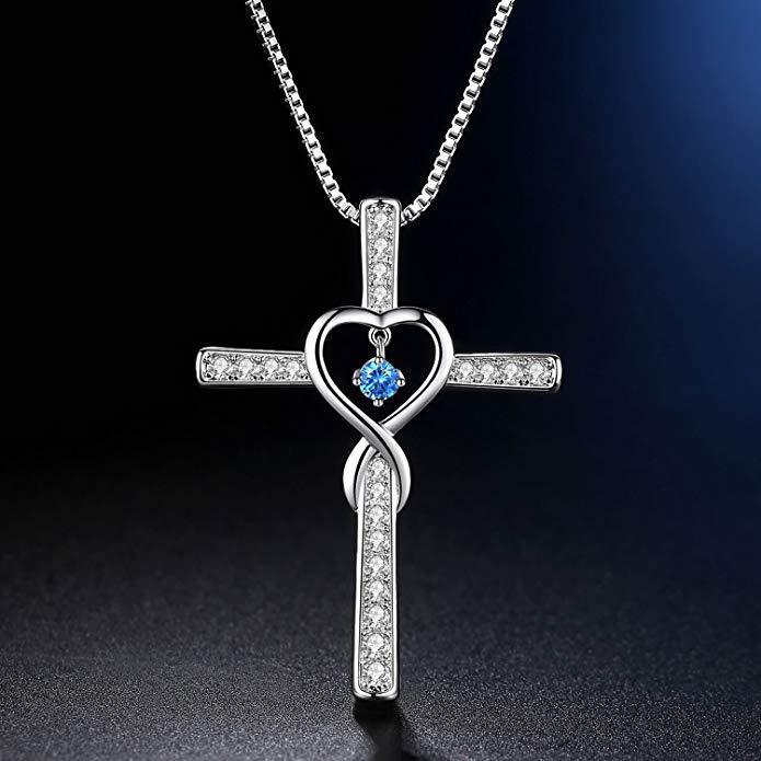 Religious Cross Zircon Pendant