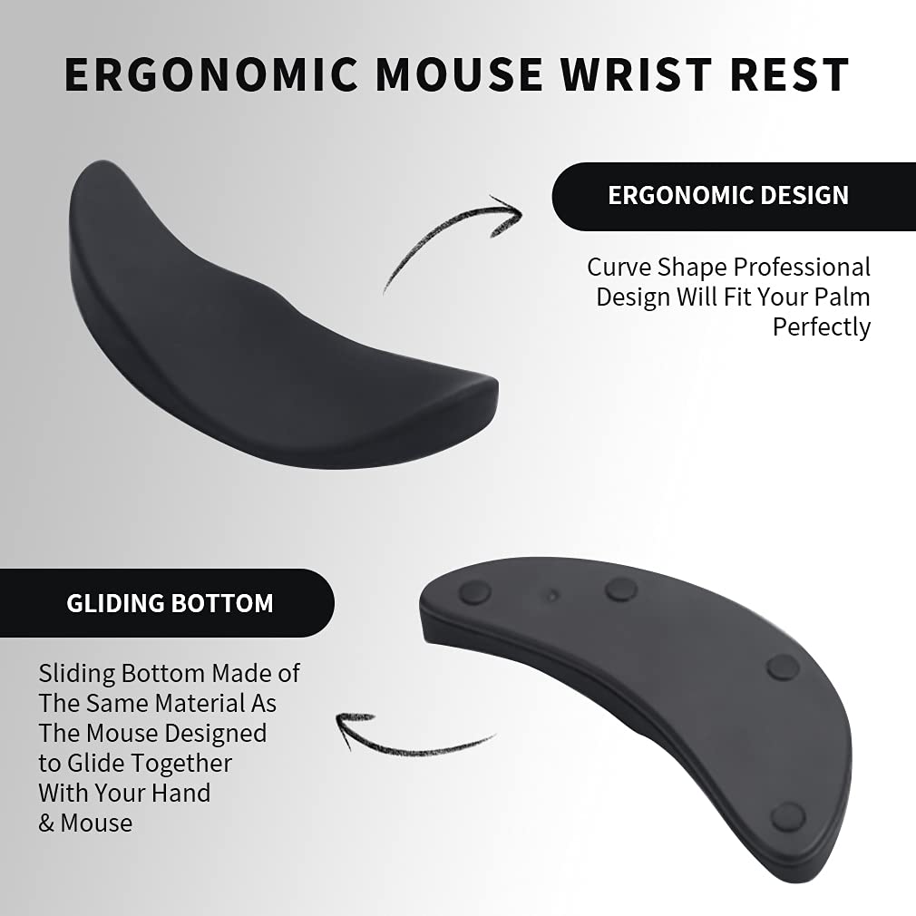 Ergonomic Mouse Wrist Rest - Non-Slip Gel Pad for