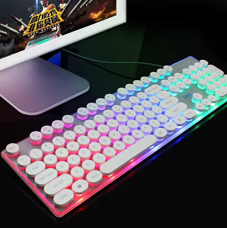 Colorful Luminous Keyboard Mouse Set