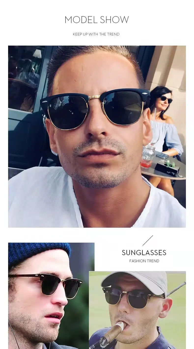 Classic Men’s Polarized Retro Sunglasses