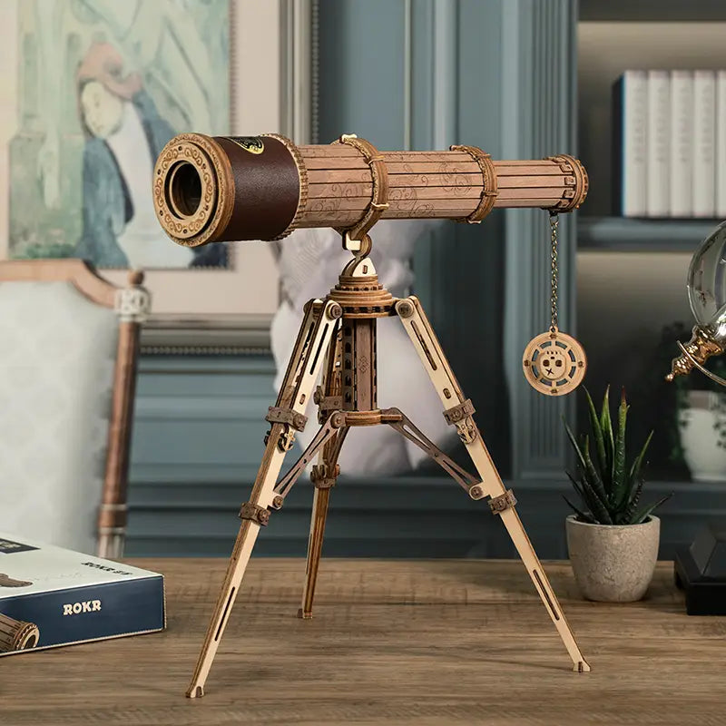 DIY Wooden Monocular Telescope