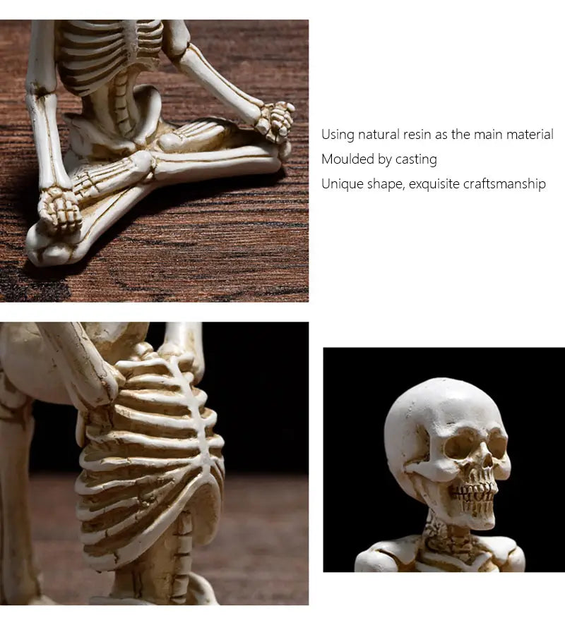 Yoga Skull Skeleton Desktop Decor