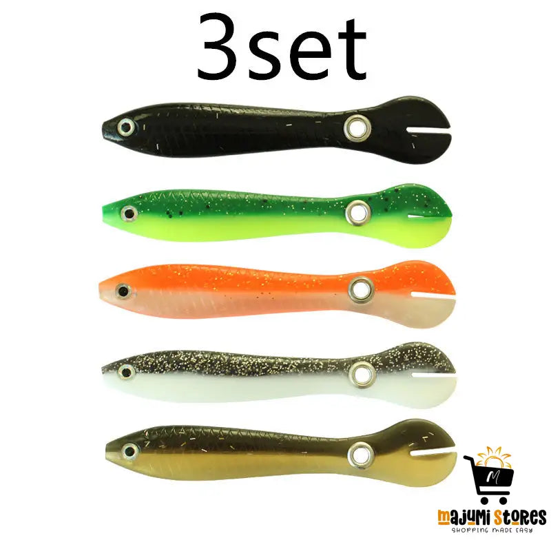 THE STYLE SUTRA 5pcs Soft Plastic Simulation Fishing Lures Artificial Bait  Swimbaits Kit : : Sports, Fitness & Outdoors