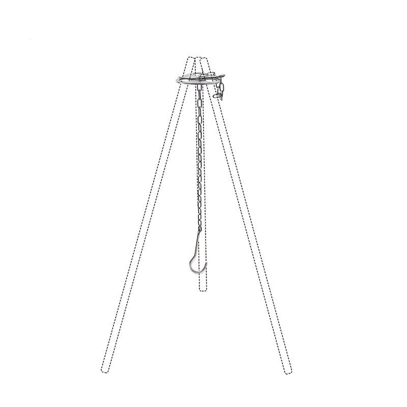 Triangle Hanging Pot Support for Convenient Outdoor Camping