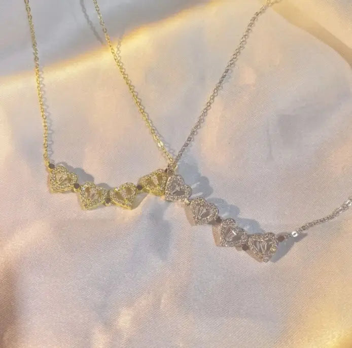 Retro Heart Shaped Pendant Necklace