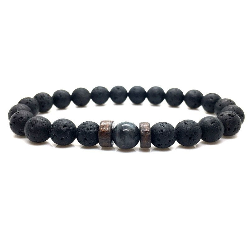 Volcanic Stone Men’s Bracelet