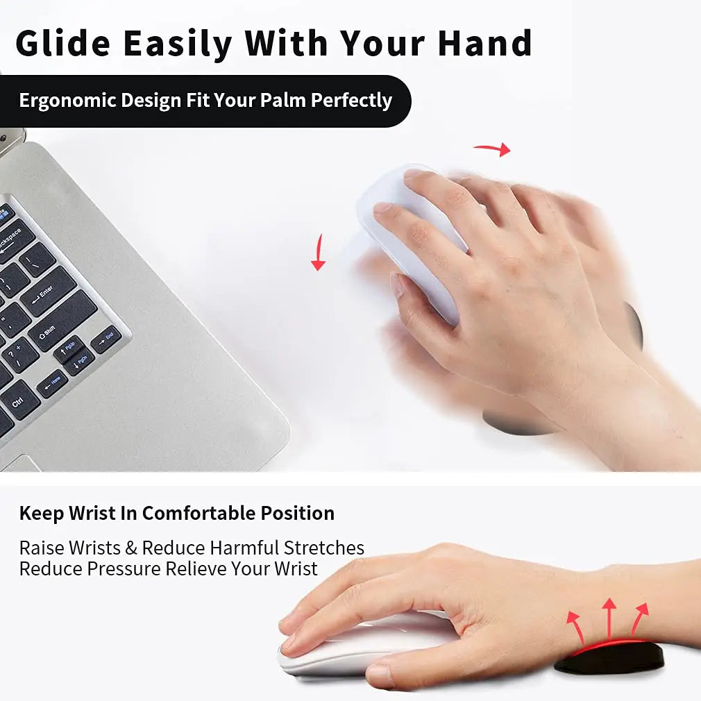 Ergonomic Mouse Wrist Rest - Non-Slip Gel Pad for