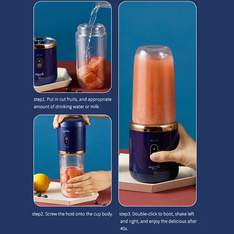 Portable 6-Blade Juicer Blender