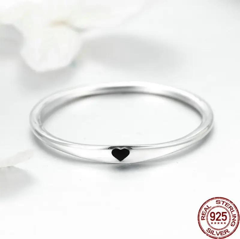 Sterling Silver Round Circle Ring