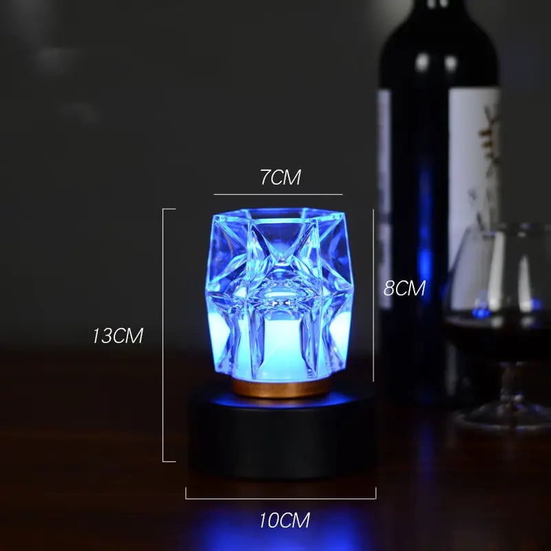 Charging Table Crystal Lamp with LED Lights for Bar