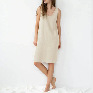 Summer Sands Sleeveless 100% Cotton Womens Dress - Naturally Free