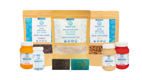 Vitality Moss sea moss product range