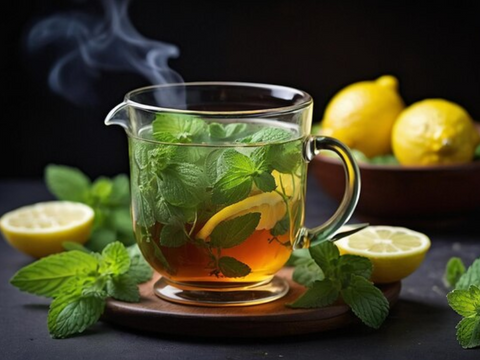 5.Lemon Balm Tea: The Citrus Delight