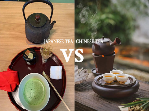 How do the Chinese and Japanese differ in the ways they enjoy tea?