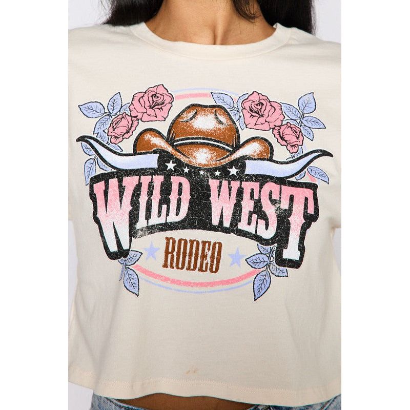 Wild West Cream Crop Top