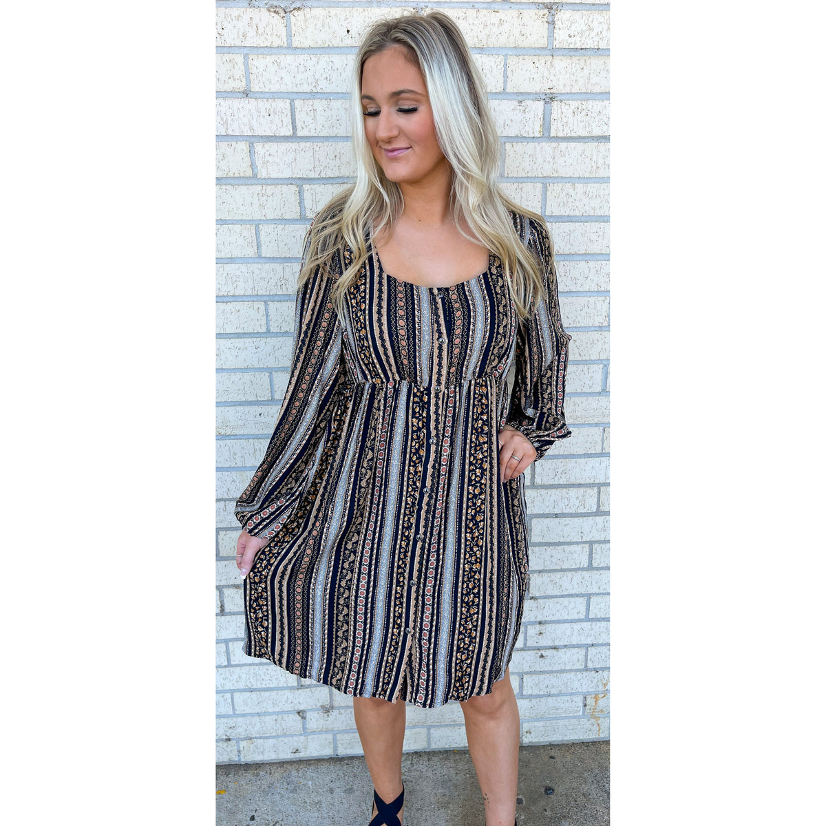 Allie Black Fall Short Dress