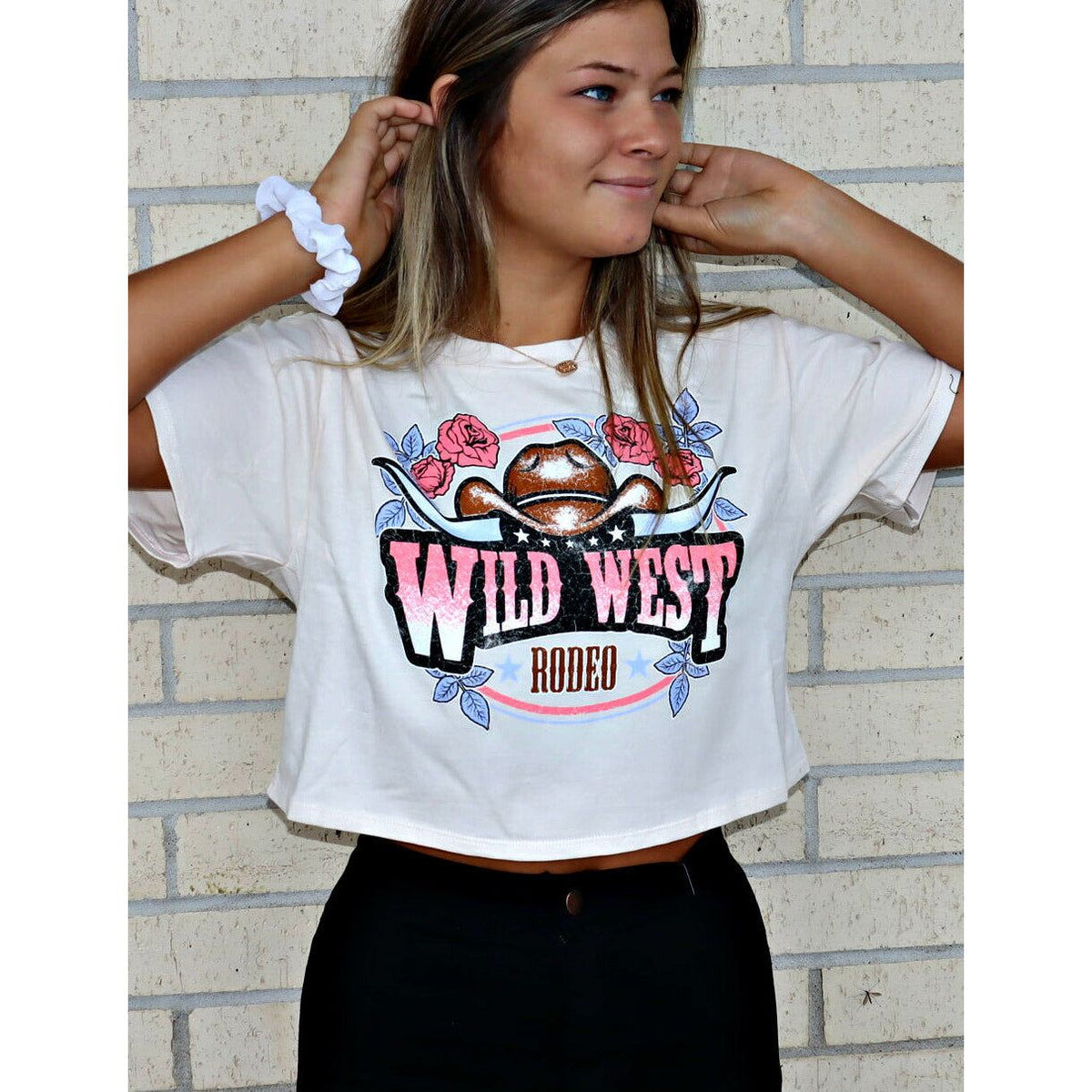 Wild West Cream Crop Top