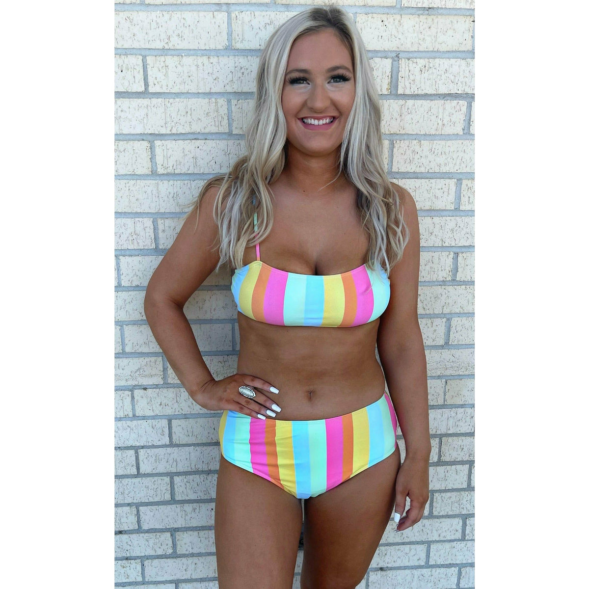 Take the day off Stripe Bikini