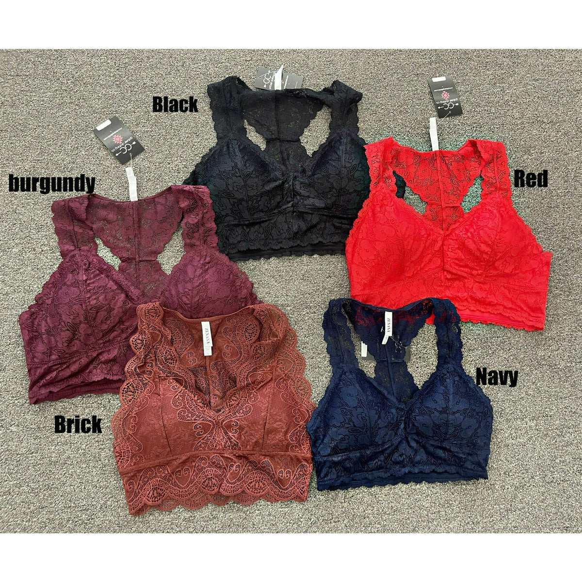 LaLa Lace Soft Bralettes (lots of colors)