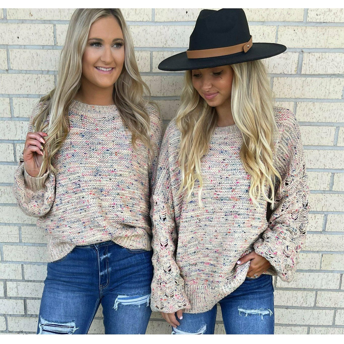 Mellori Color Taupe Sweater (regular &amp; plus)
