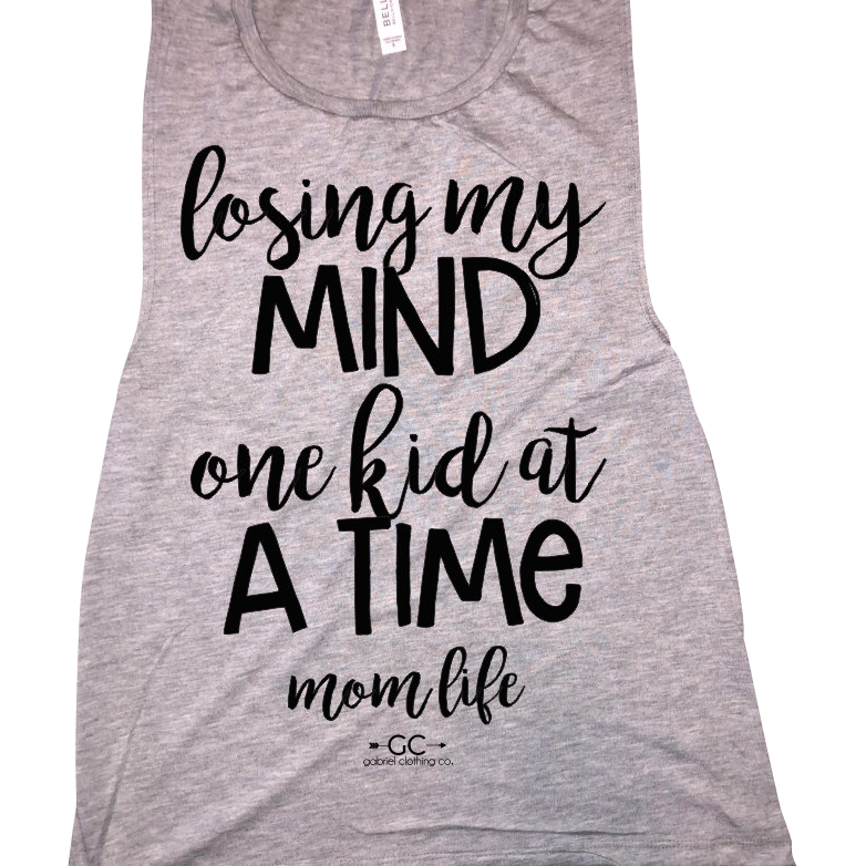 Losing my mind one kid at a time Tank top - couponlookups