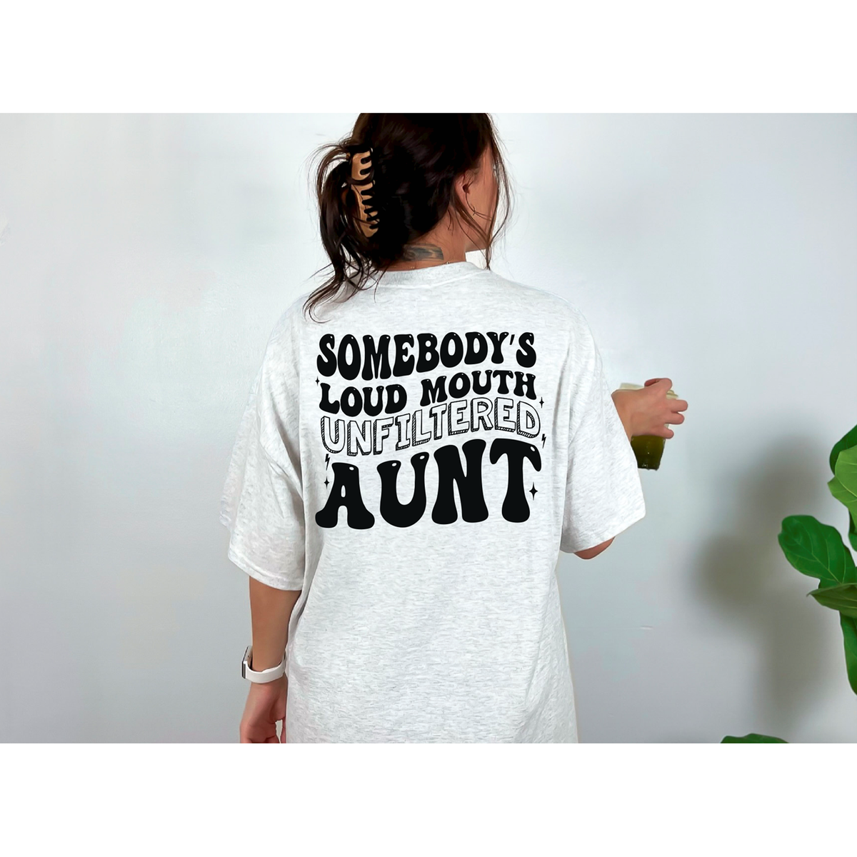 Solid Loud Mouth Unfiltered Aunt Tee