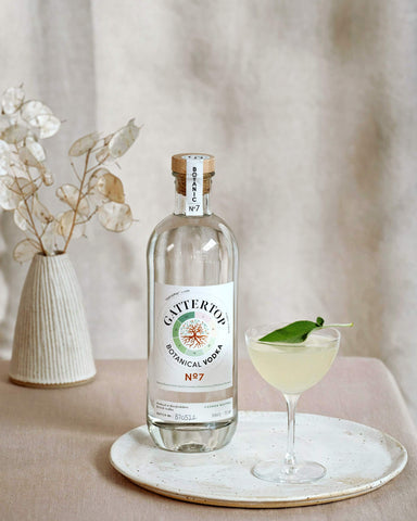 The Green Gimlet, sage infused autumn cocktail