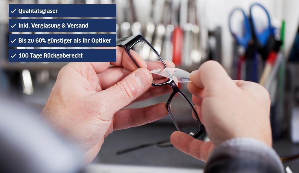 Brille neu verglasen beim Online Optiker