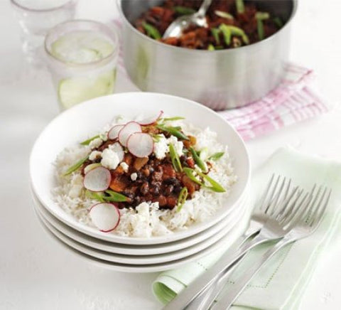 chilli bean and rice dish 