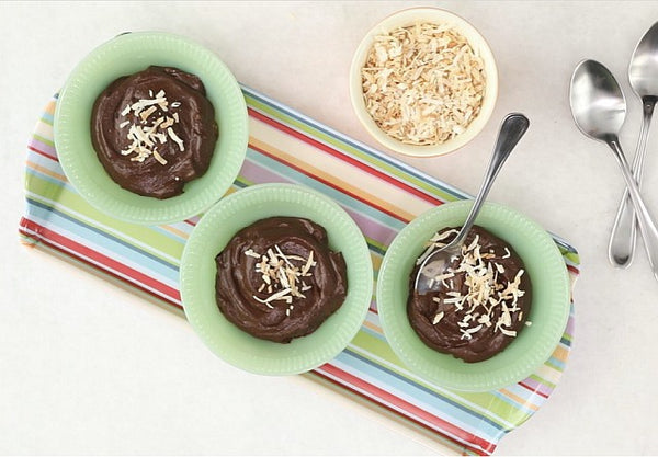 Avocado based chocolate mousse