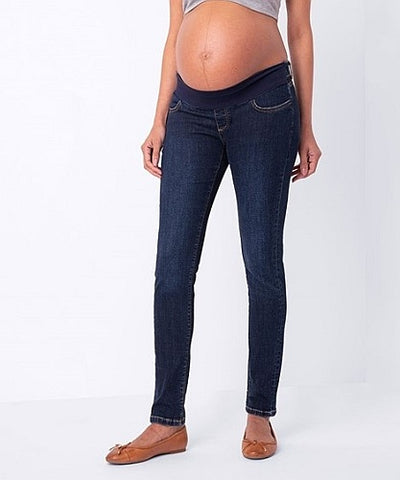 Organic Cotton Under Bump Blue Maternity Jeans by Seraphine