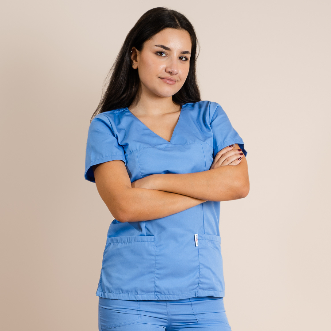 Bluza Medicala Dama Poplin Ina - XL / Bleu