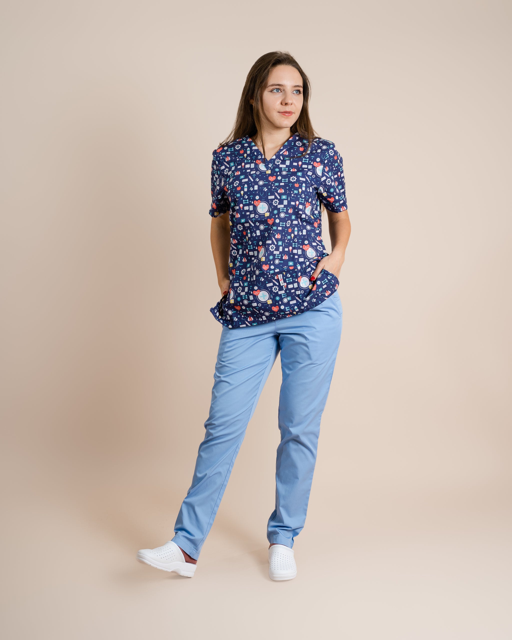 Bluza Medicala Unisex Paris - XS / Bleumarin