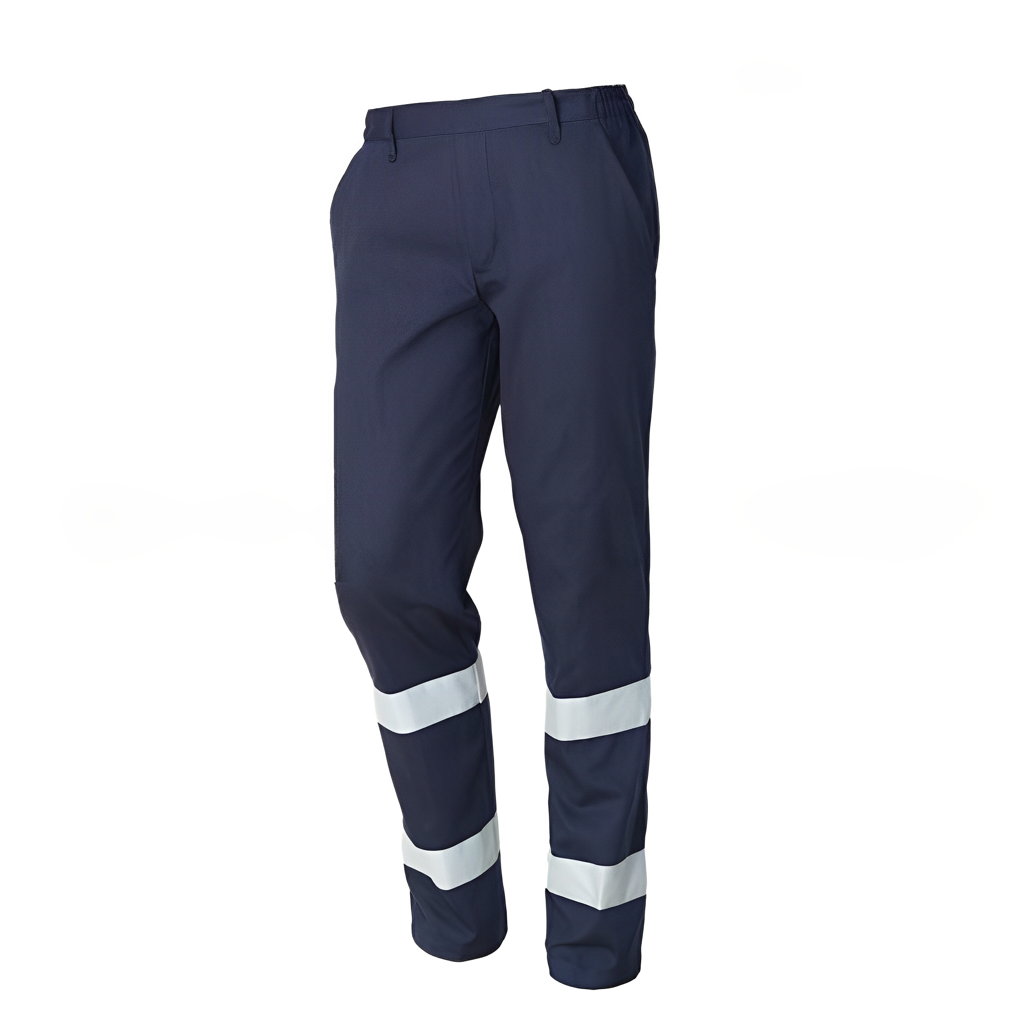 Pantaloni Salopeta Standard Din Bumbac Reflectorizanti Road - S / Gri