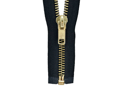 #10 Brass Heavy Duty Two-Way Separating (Jacket) Zipper