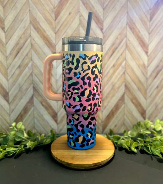 40 oz Ombré Bluey Tumbler