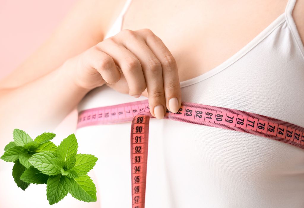 Pure spearmint tea promotes breast tissue development and breast size
