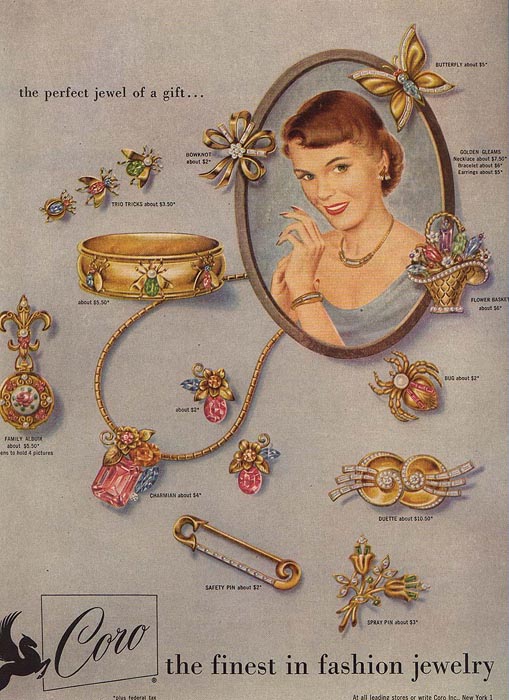 Bijoux Coro des années 1950