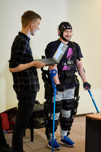 ExoAtlet exoskeleton being used for neuro-rehabilitation 2024