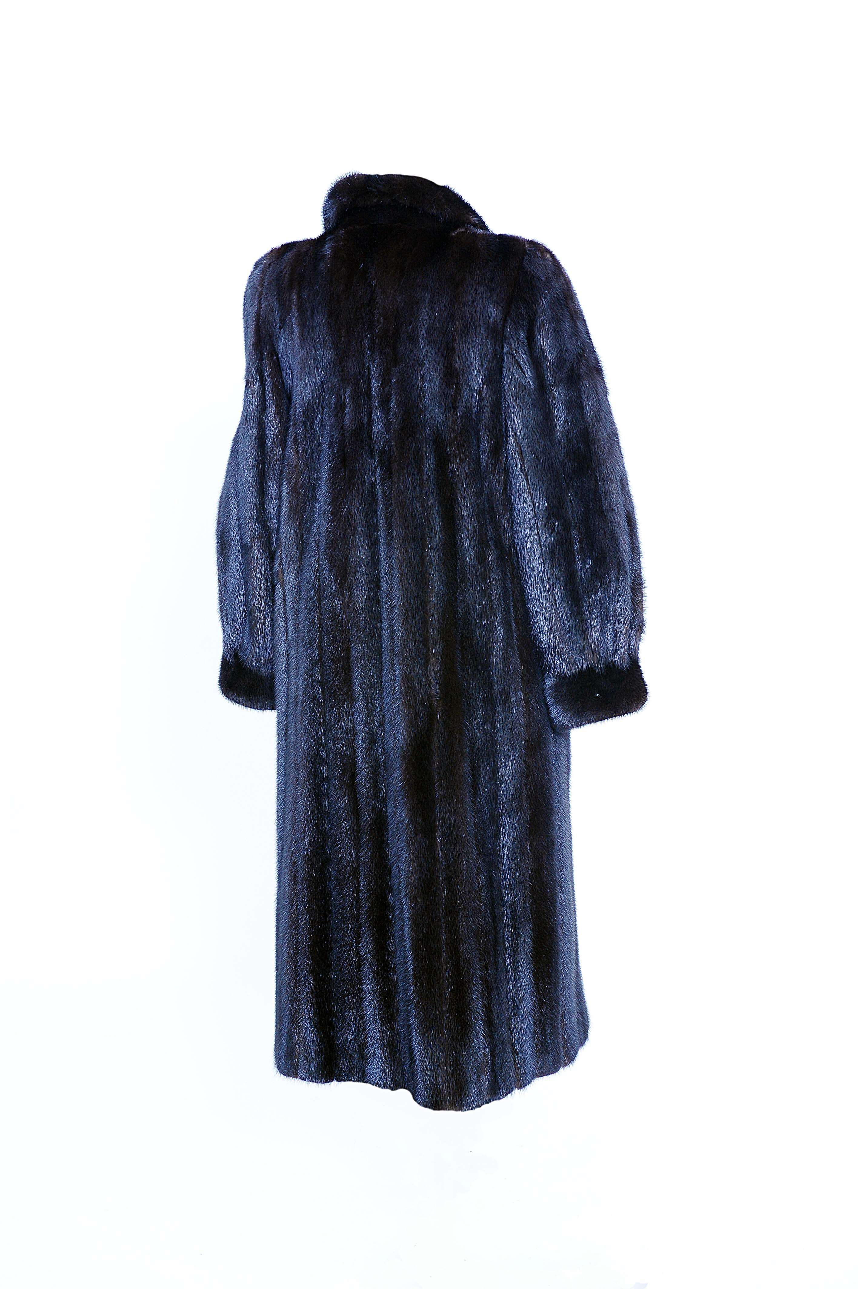 Pre-Owned Black Mink Coat