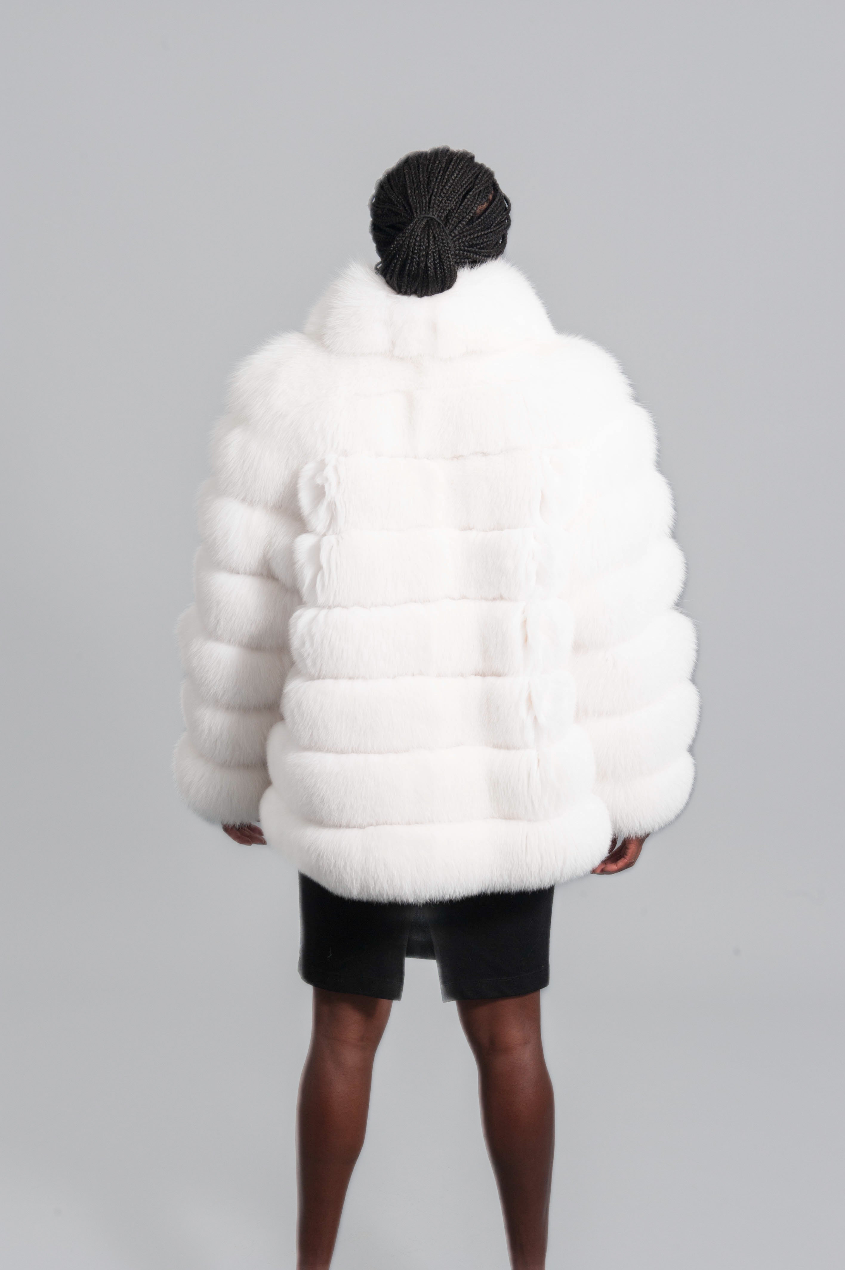 Puffer Fox Fur Jacket