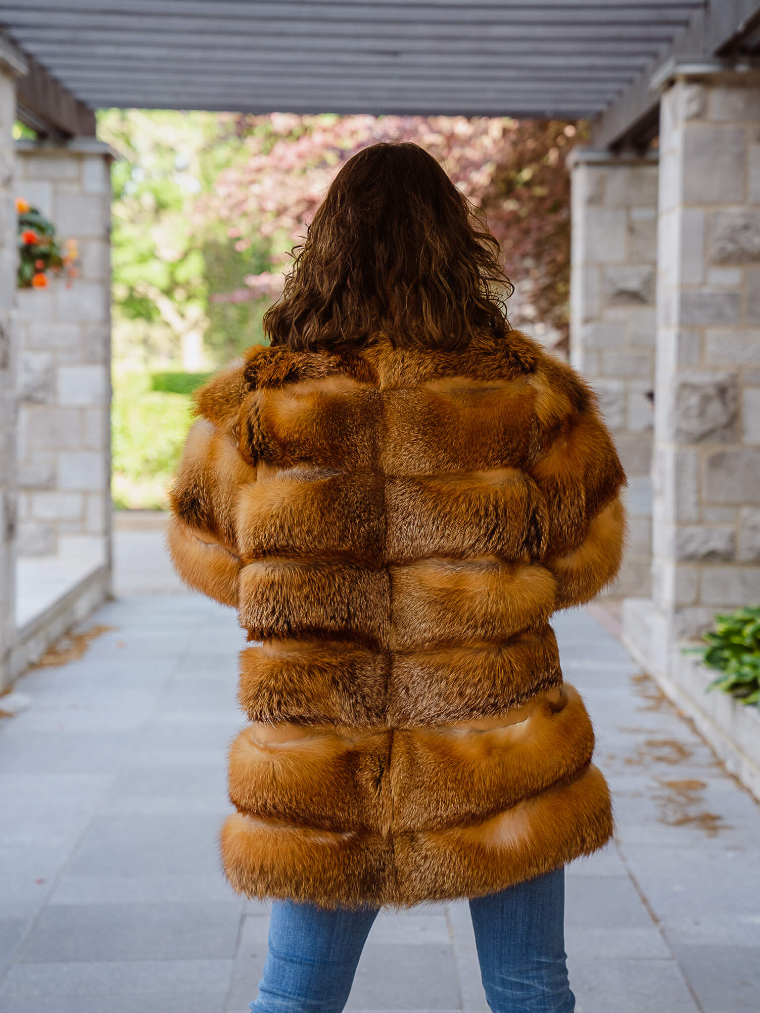 Puffer Fox Fur Jacket