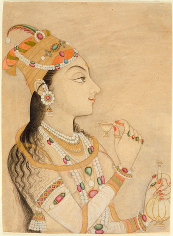 Idealized Portrait of the Mughal Empress Nur Jahan