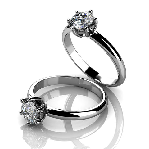 example of a claw setting engagement ring