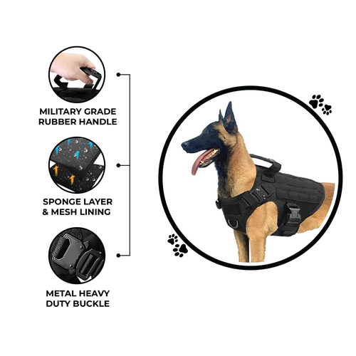 GuardianHound™ Tactical Dog Vest – Dowlen & Fleet