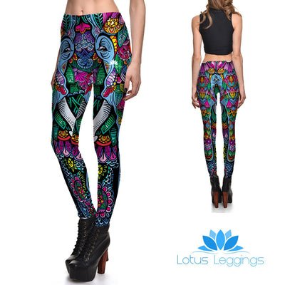 Lotus Novelty Mesh Legging