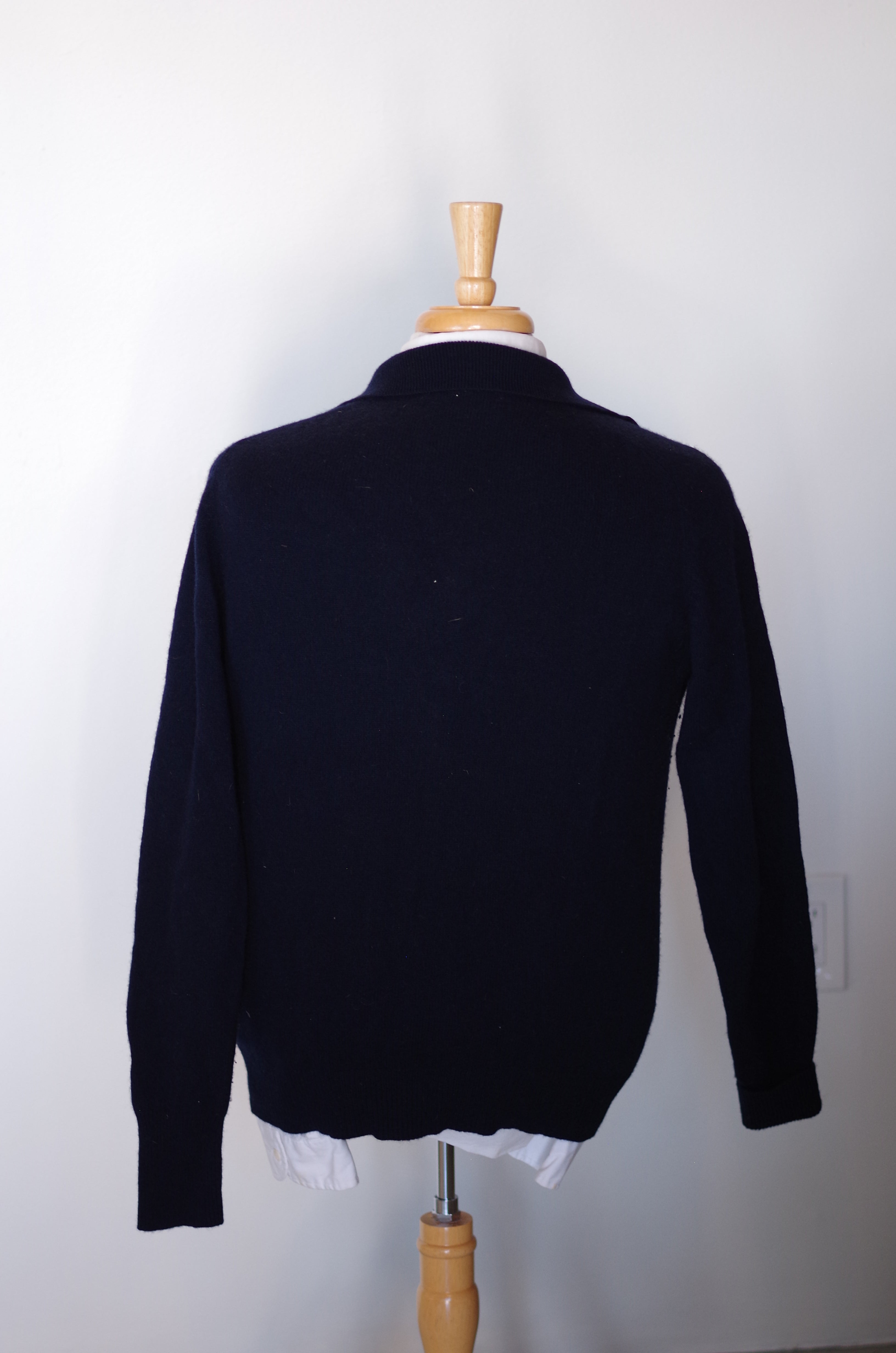 Vintage 1960s Deans of Scotland Wool Polo Sweater- 40