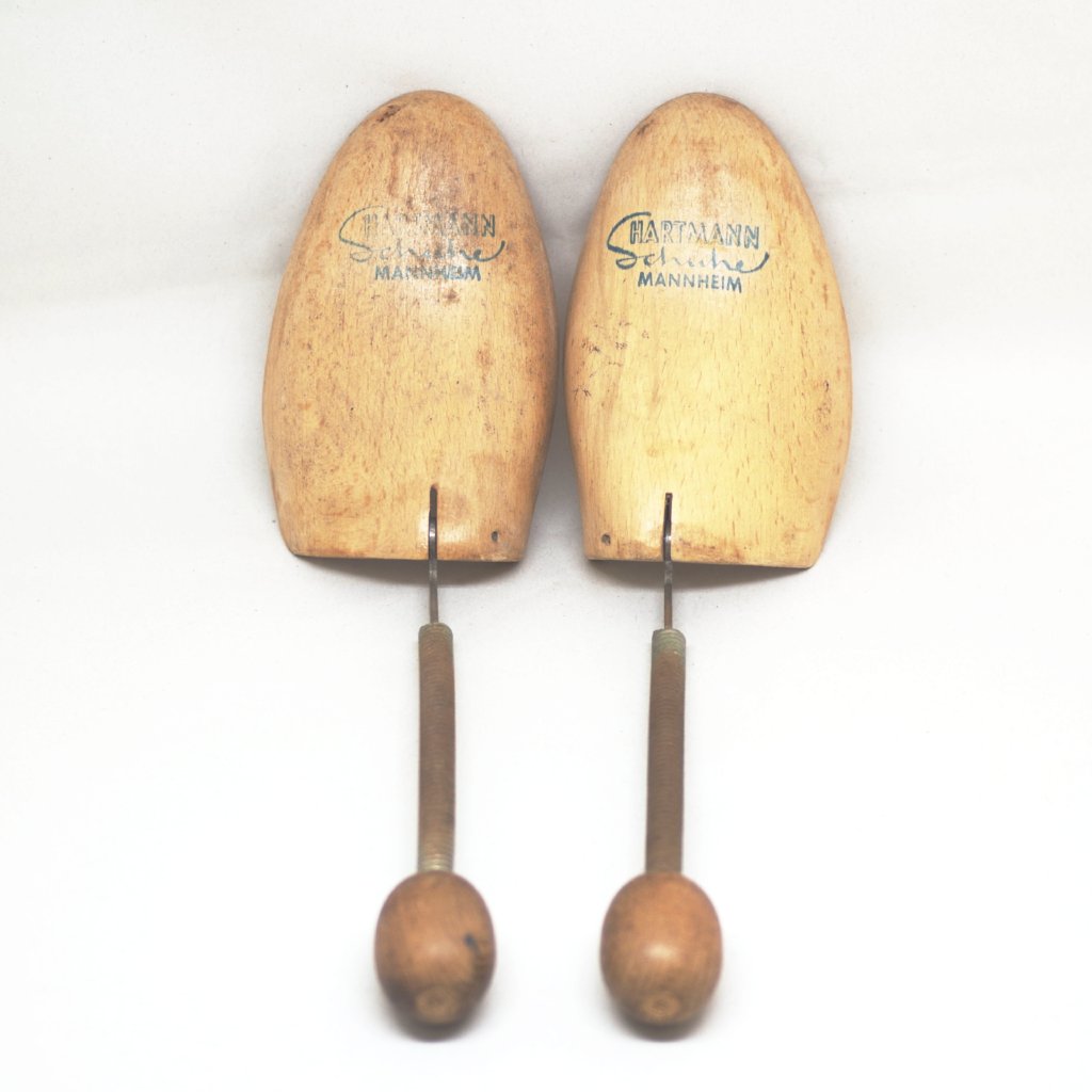 Vintage Foldable Spring Shoe Trees 